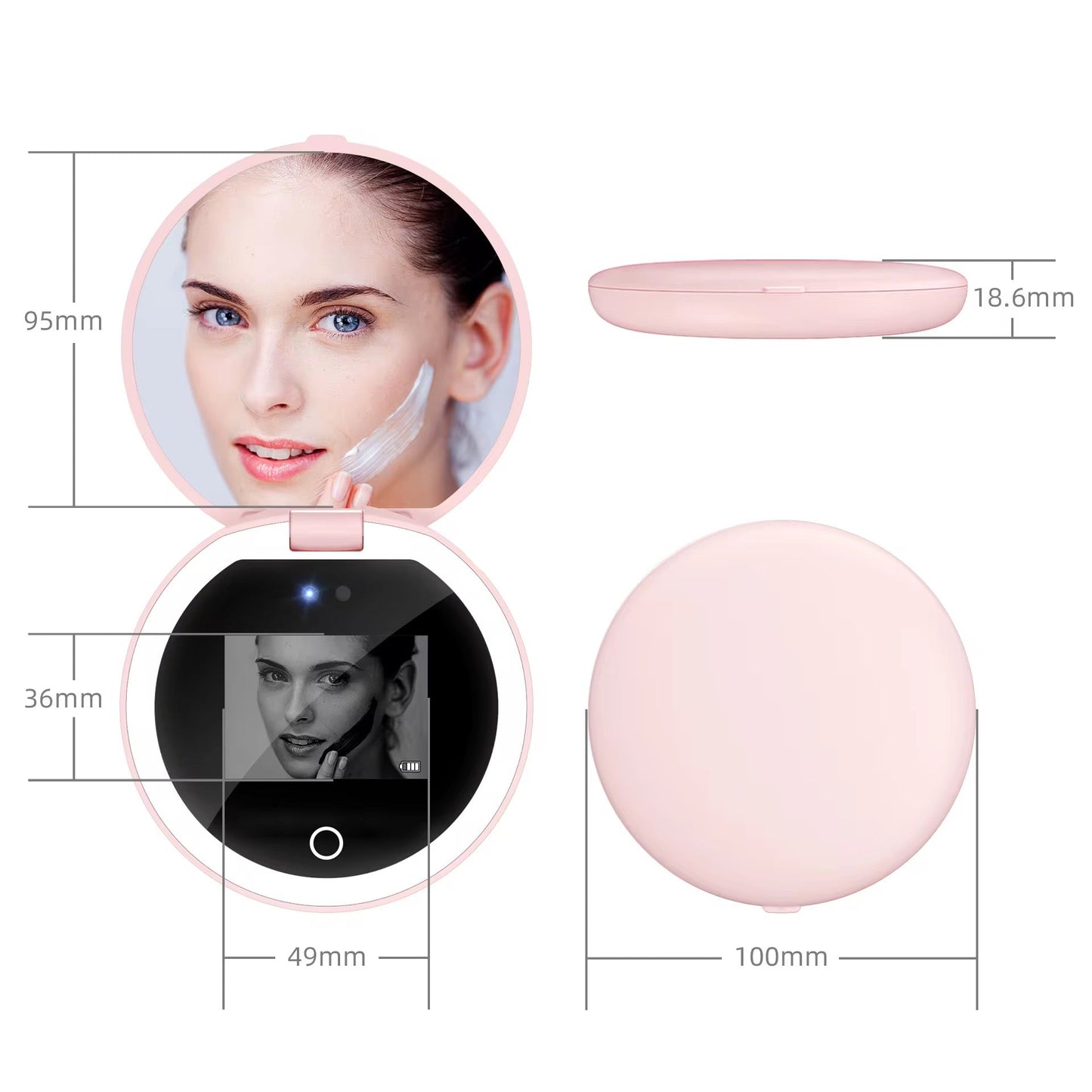 UV-Cosmeticaspiegel met LED – Zie Elk Detail, Bescherm Je Huid