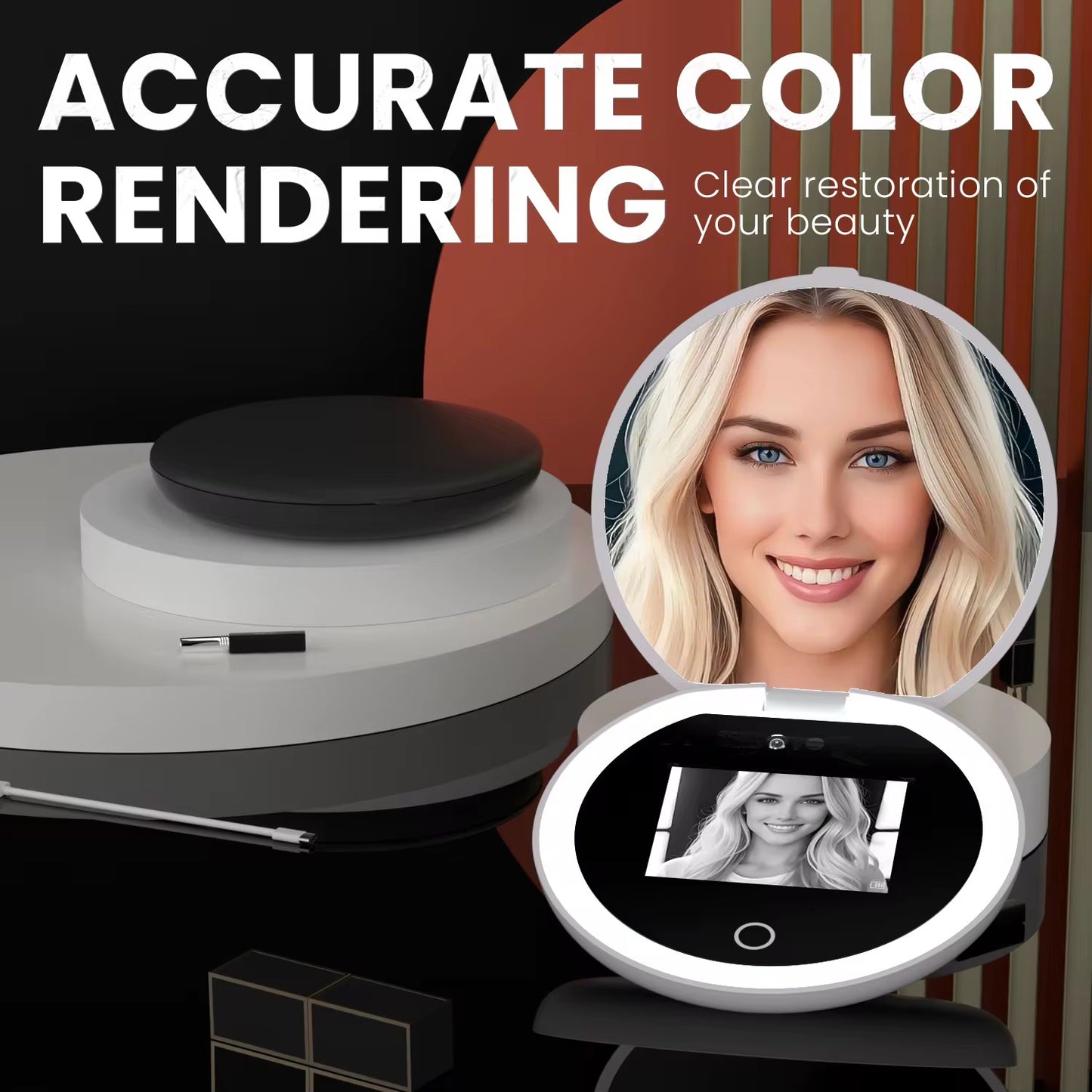 UV-Cosmeticaspiegel met LED – Zie Elk Detail, Bescherm Je Huid