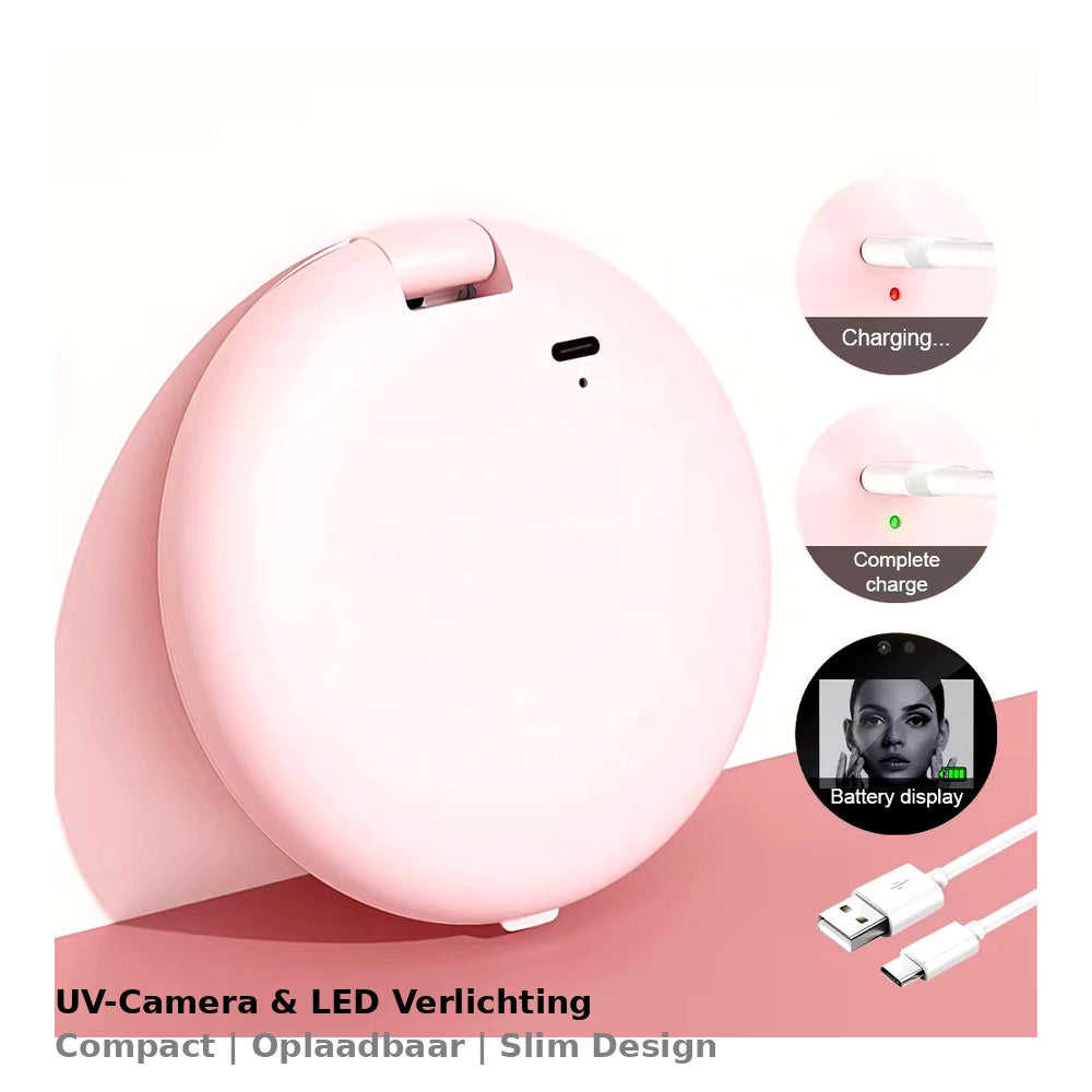 UV-Cosmeticaspiegel met LED – Zie Elk Detail, Bescherm Je Huid